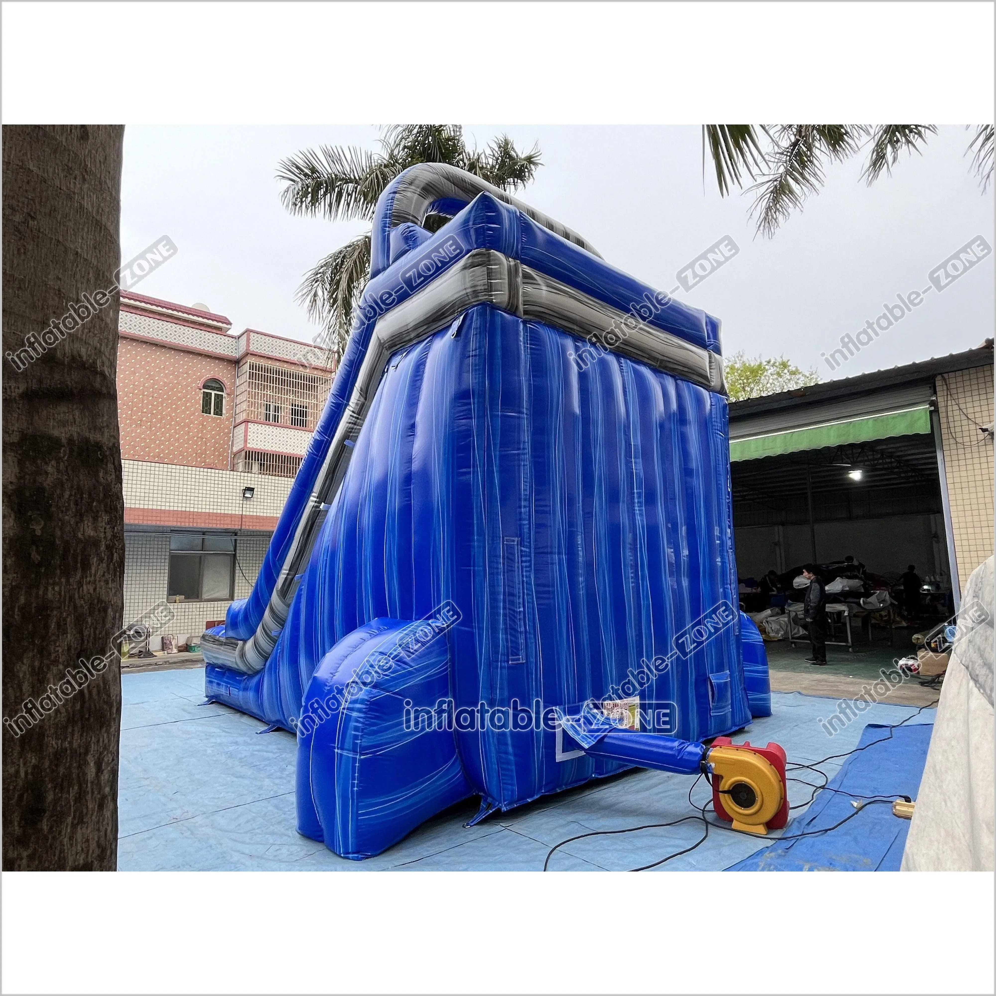 Fun Commercial Inflatable Slide Jumping Bouncer Marble For Outdoor Events And Parties