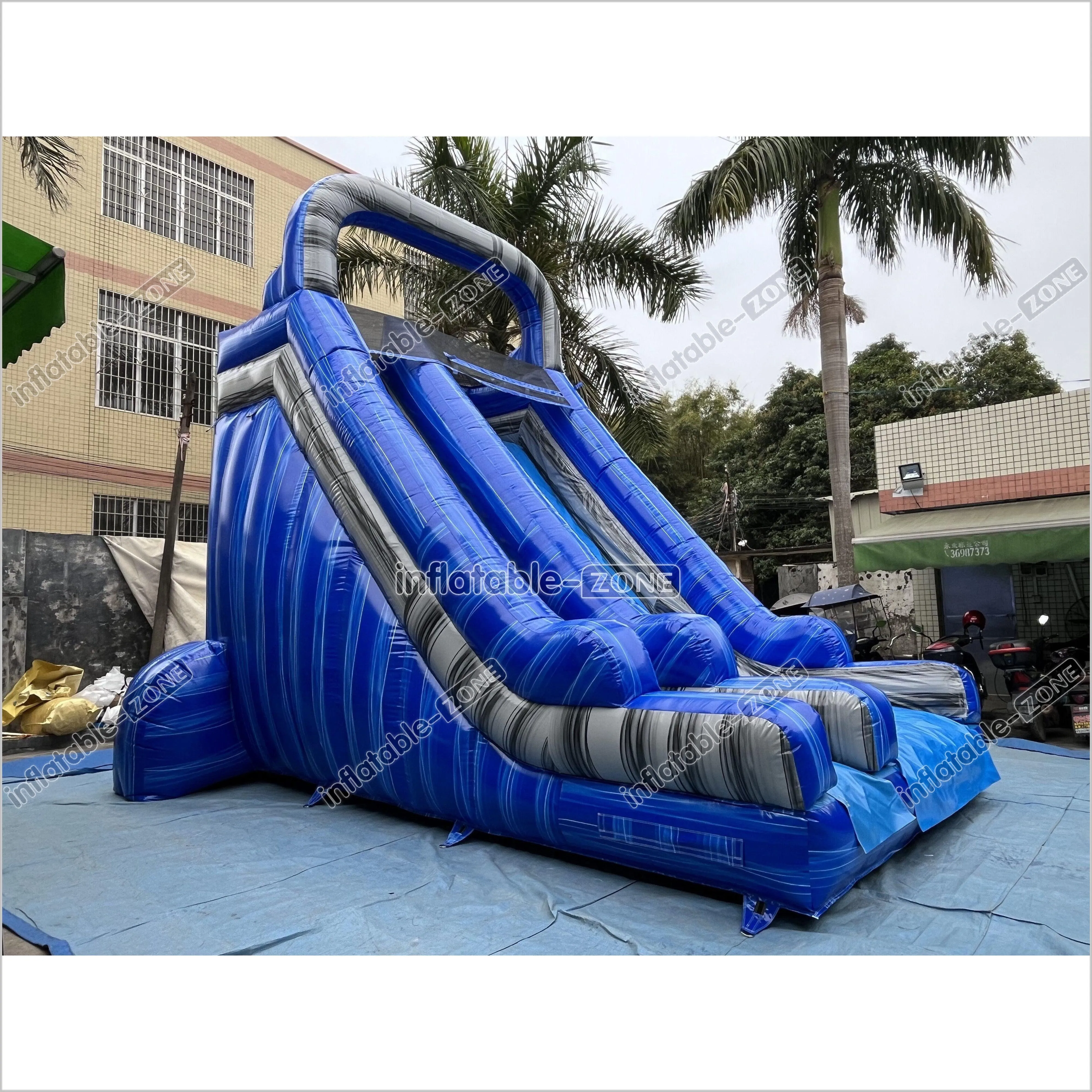 Fun Commercial Inflatable Slide Jumping Bouncer Marble For Outdoor Events And Parties