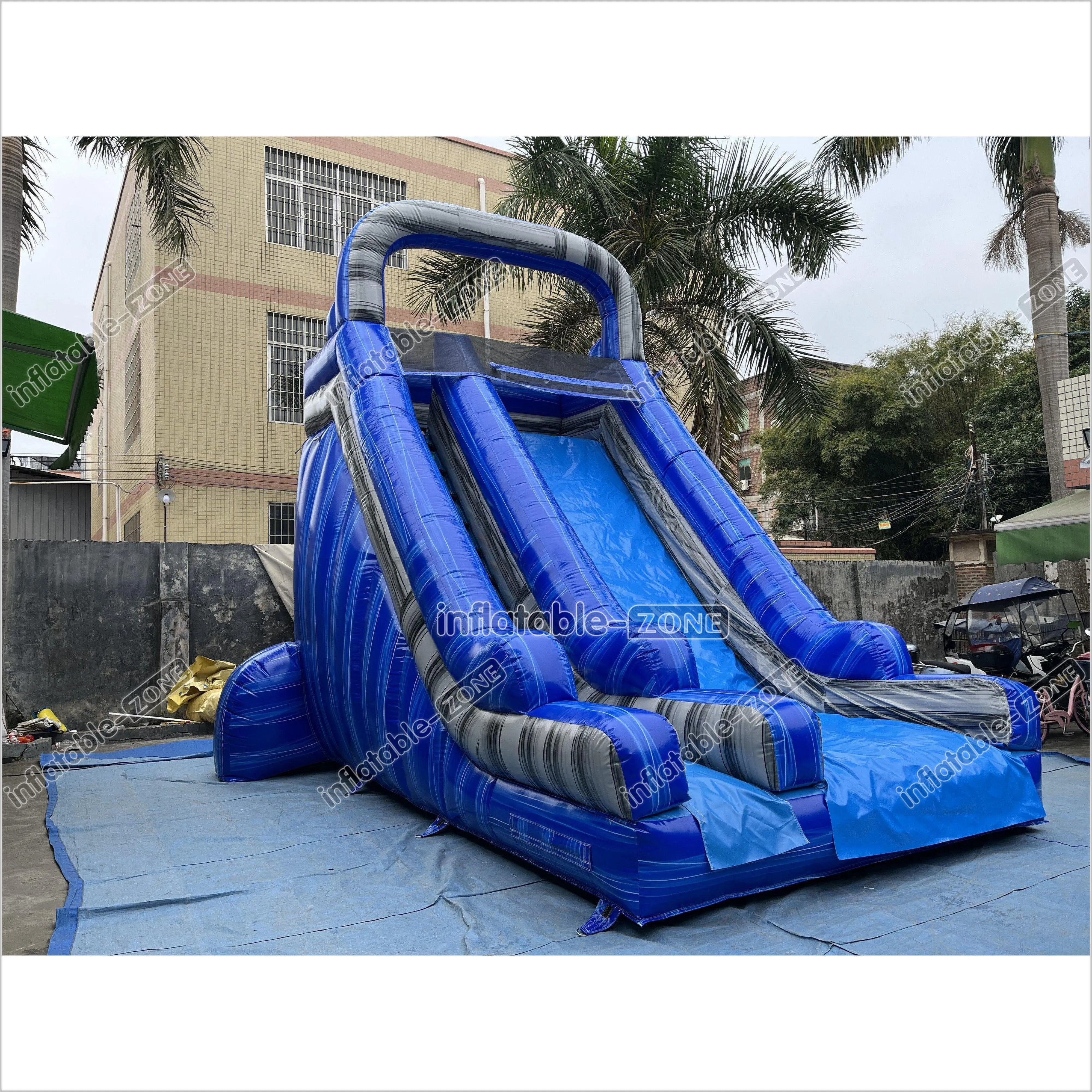 Fun Commercial Inflatable Slide Jumping Bouncer Marble For Outdoor Events And Parties