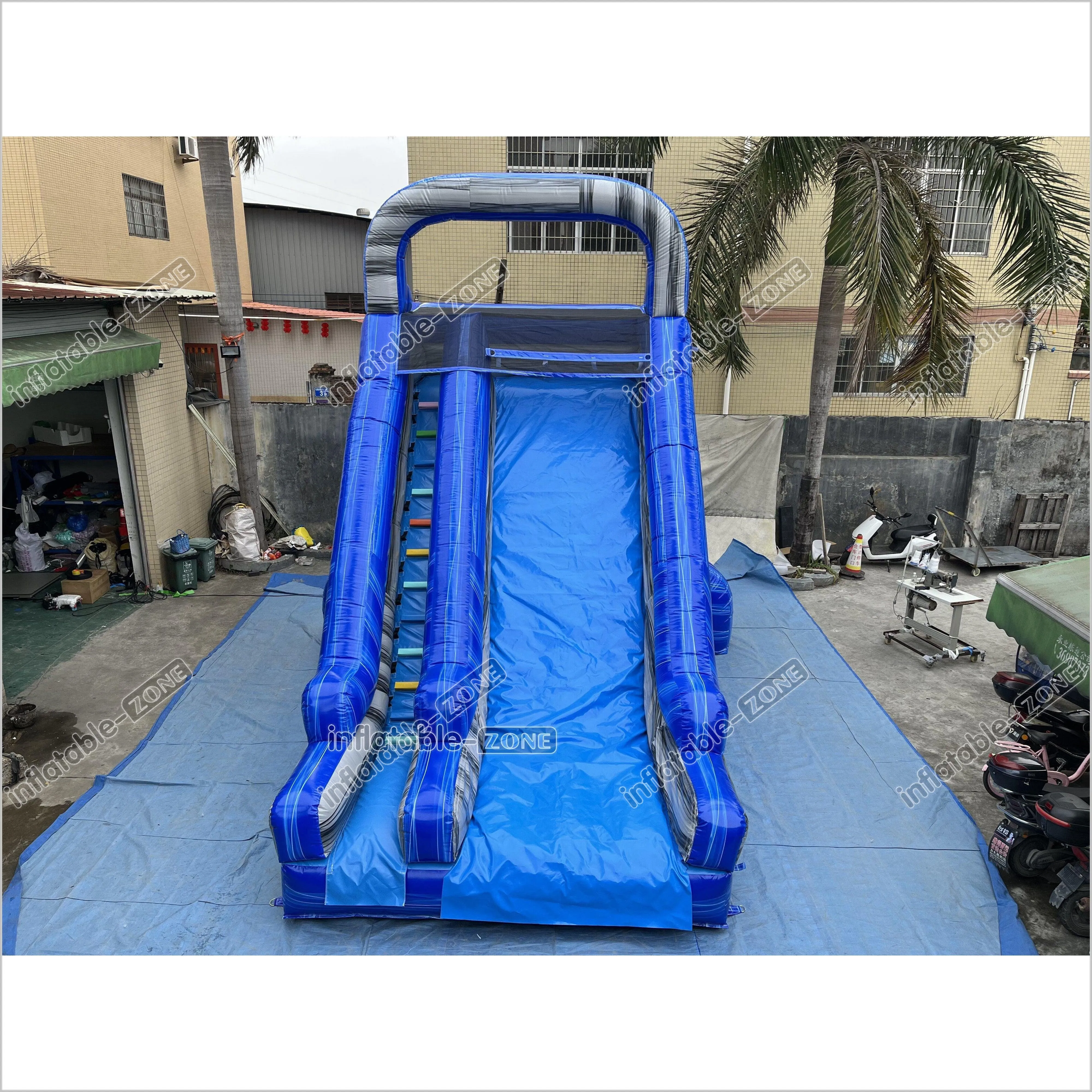 Fun Commercial Inflatable Slide Jumping Bouncer Marble For Outdoor Events And Parties