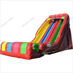 Funny Outdoor Inflatable Dry Slides , Colorful Blow Up Pool Slides For Inground Pools