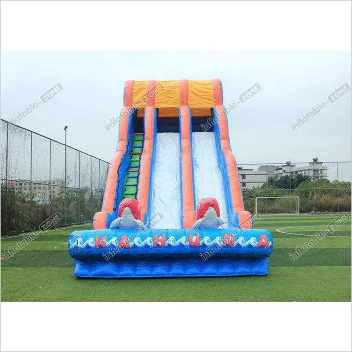 Garden Outdoor Inflatable Dry Slide, Big Party Cartoon Toddler Blow Up Dry Slide