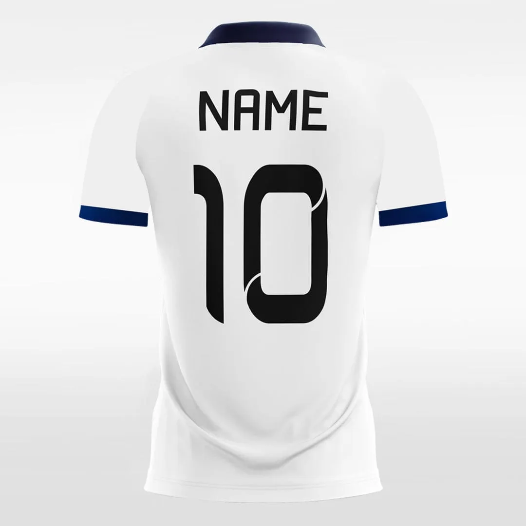 Geometric Figure - Custom Kids Soccer Jerseys White Design