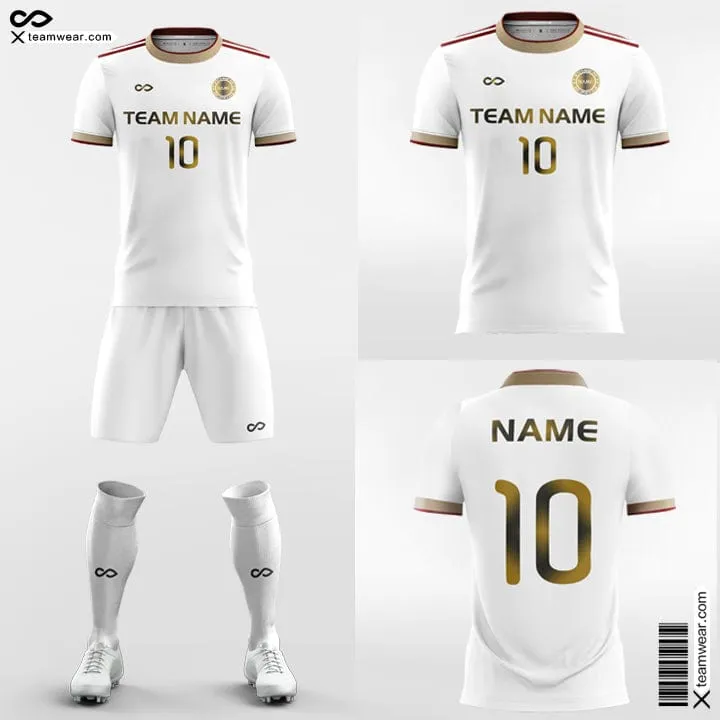 Gold Trim - Custom Kids Soccer Jerseys with Shorts Sublimated