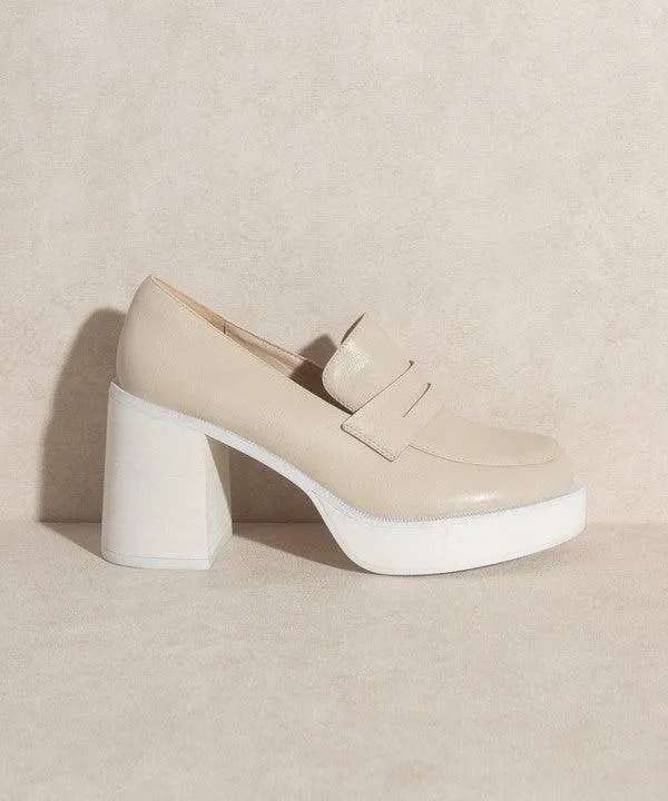 Hannah Platform Penny Loafers