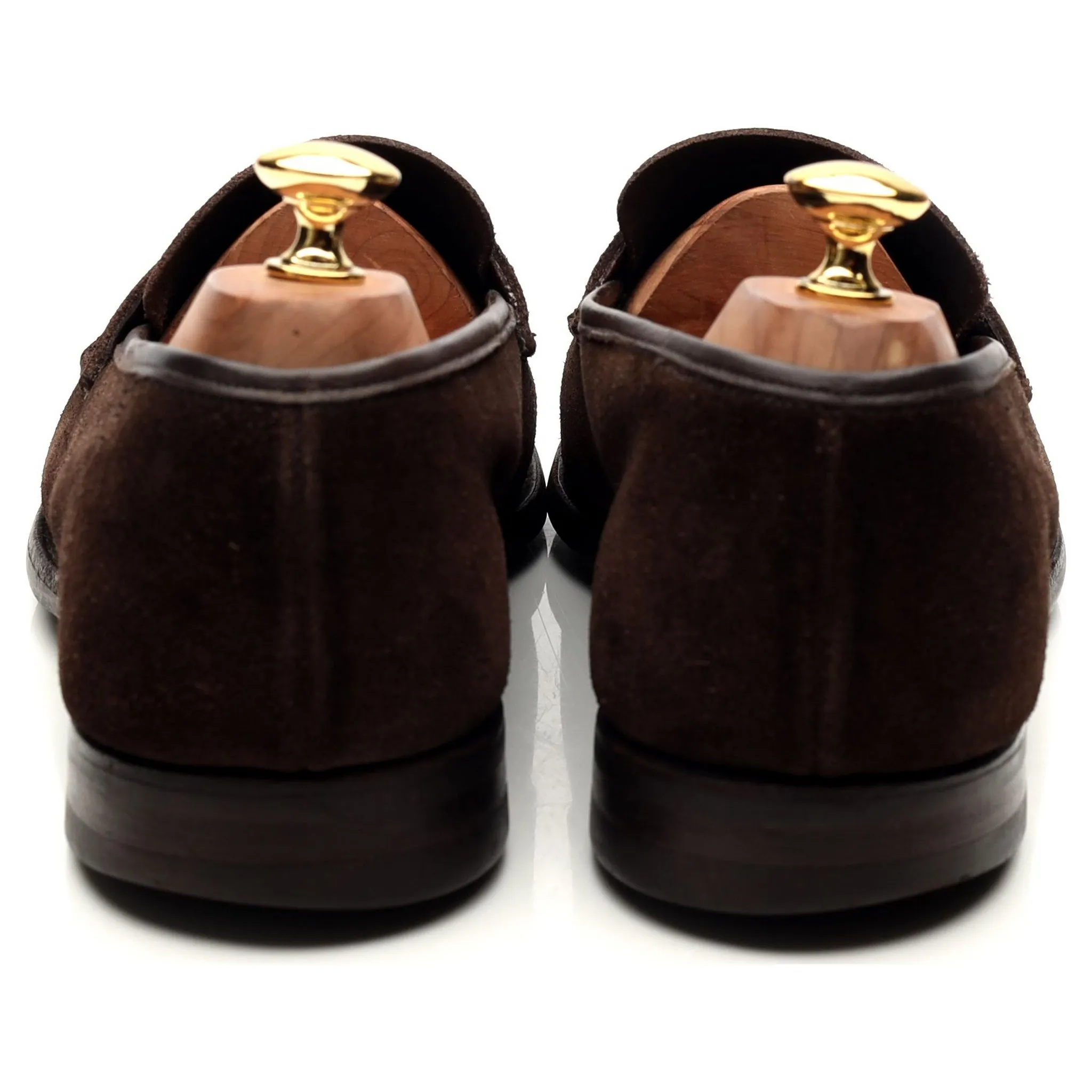 'Harvard 2' Dark Brown Suede Loafers UK 10 E