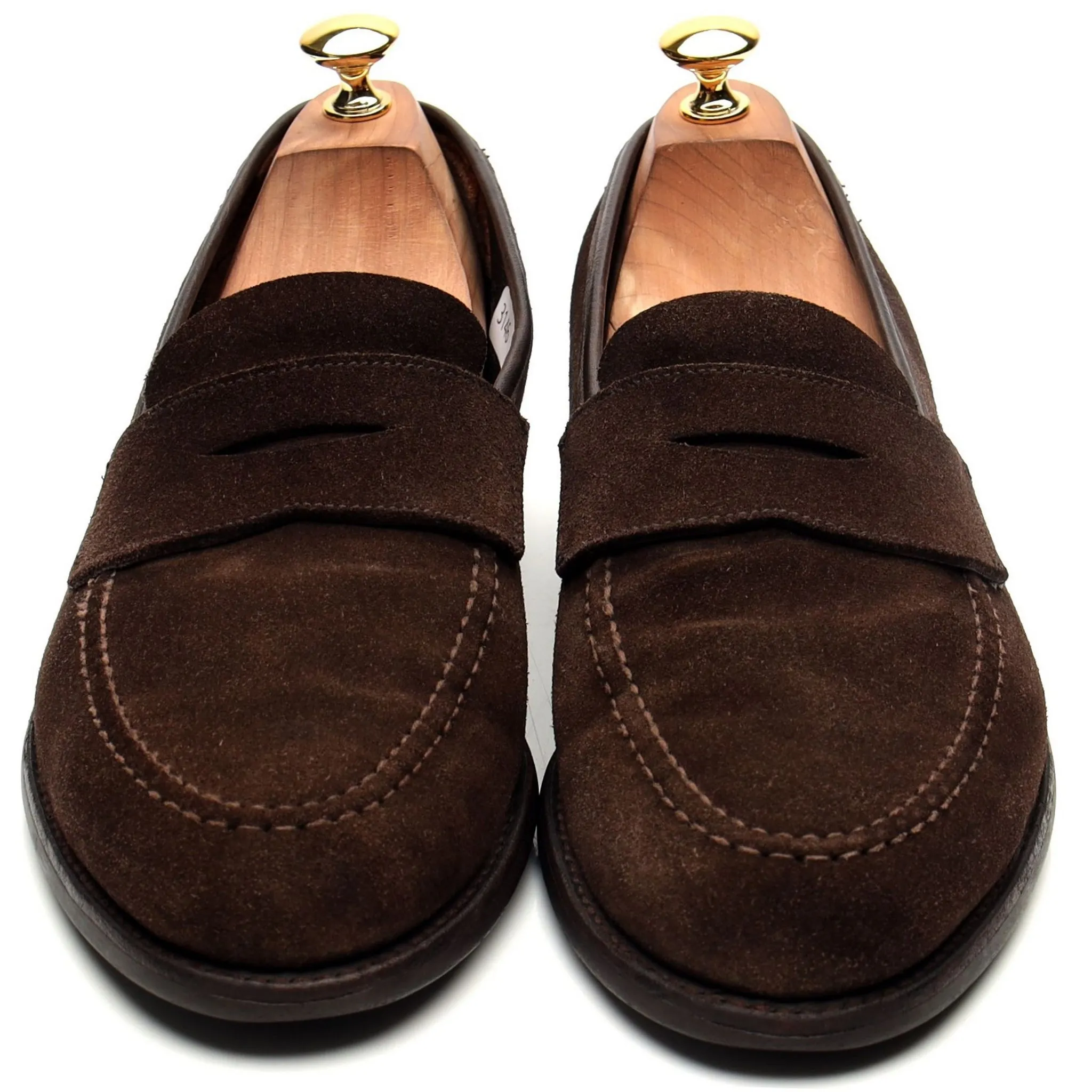 'Harvard 2' Dark Brown Suede Loafers UK 10 E