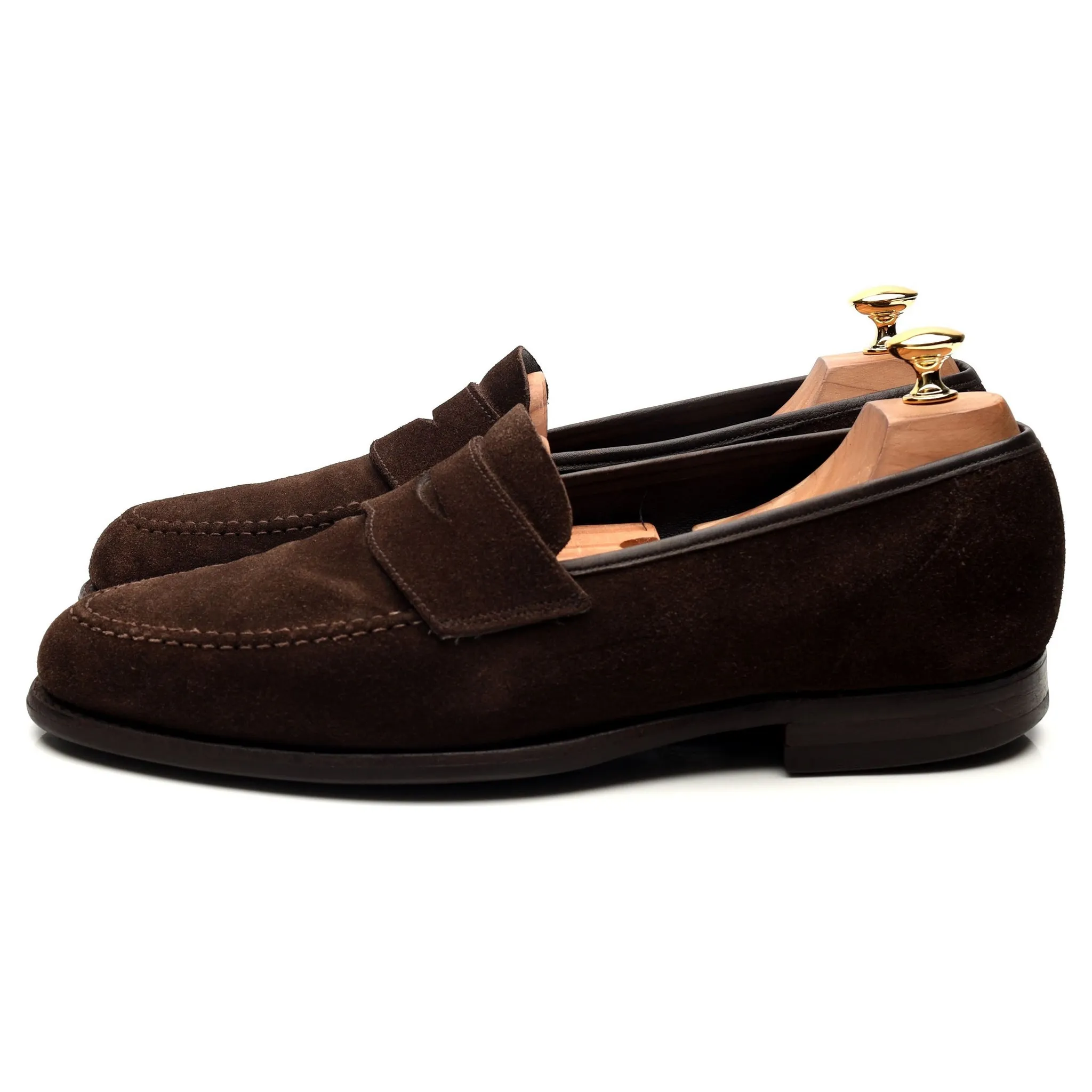 'Harvard 2' Dark Brown Suede Loafers UK 10 E