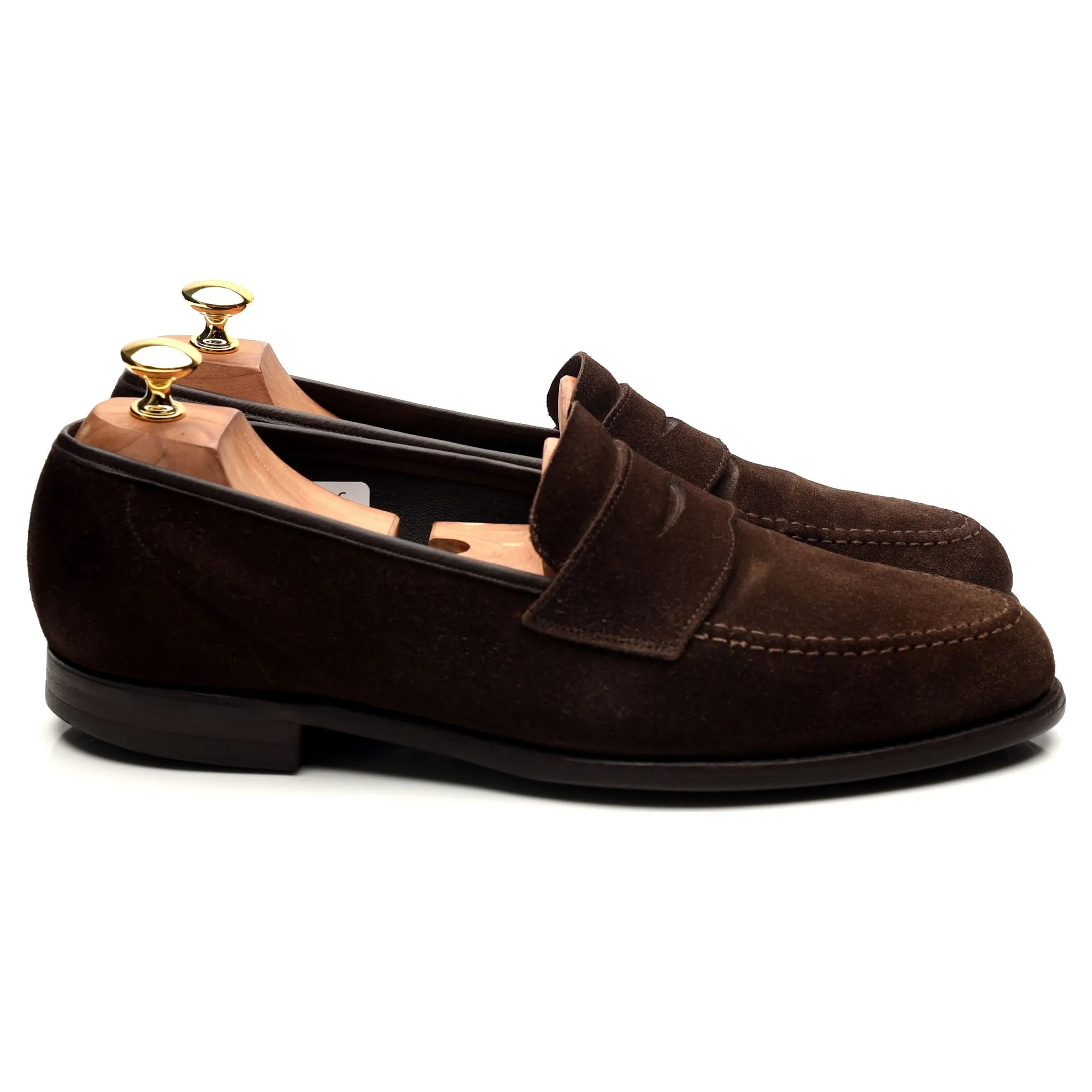 'Harvard 2' Dark Brown Suede Loafers UK 10 E