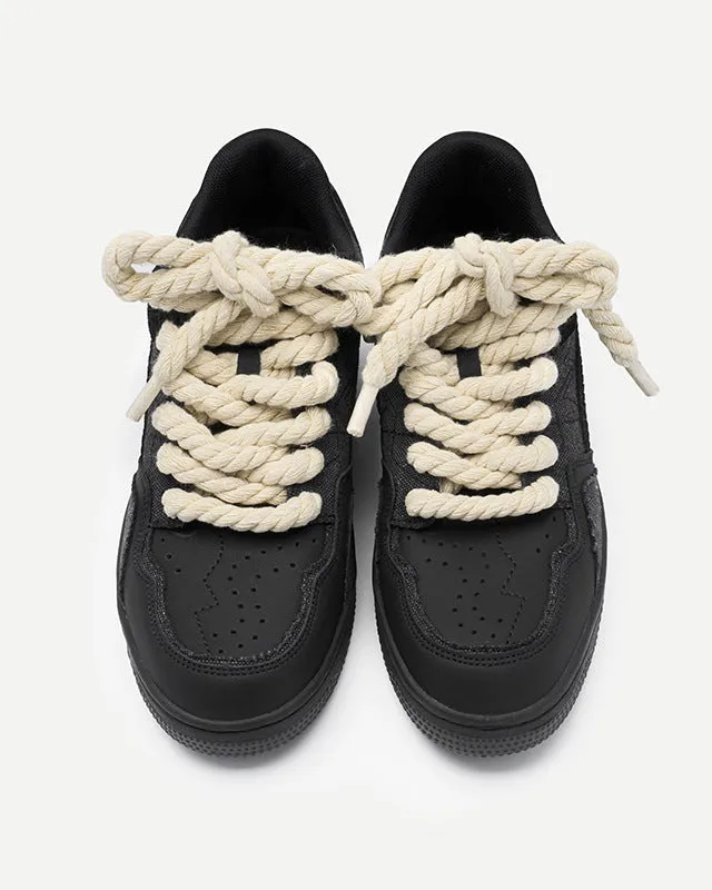 Hemp Rope Lace Low-Top Sneakers