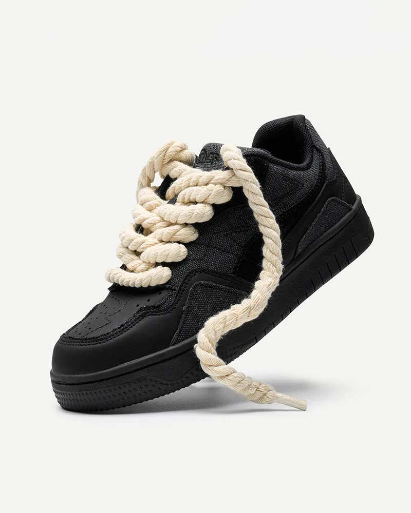 Hemp Rope Lace Low-Top Sneakers