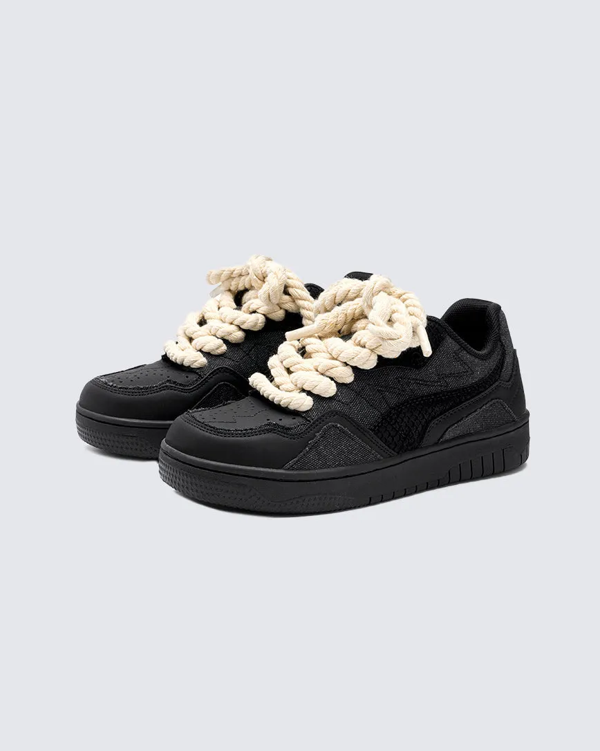 Hemp Rope Lace Low-Top Sneakers