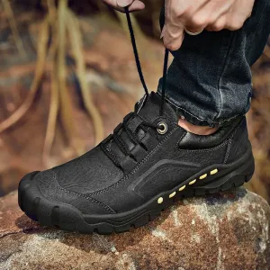 Hnzxzm Genuine Leather Shoes Men lace up Casual Sneakers outdoor Soft cow Leather Men Shoes Moccasins Tooling Shoes men Footwear