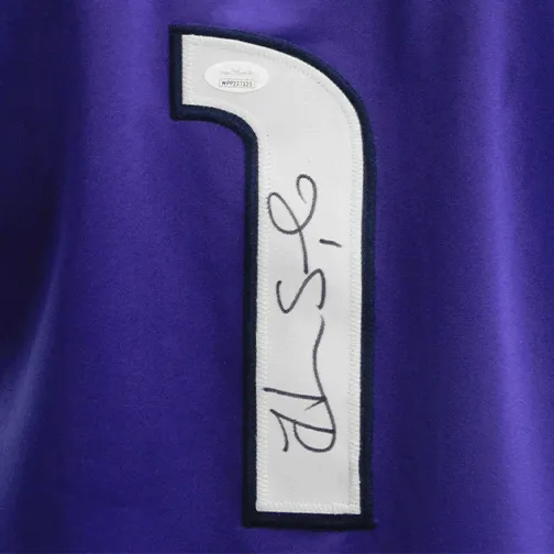 Hope Solo Autographed USA Soccer Goalie Purple Jersey (JSA)