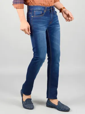 Horizon Blue Washed Narrow Fit Jeans | Greenfibre