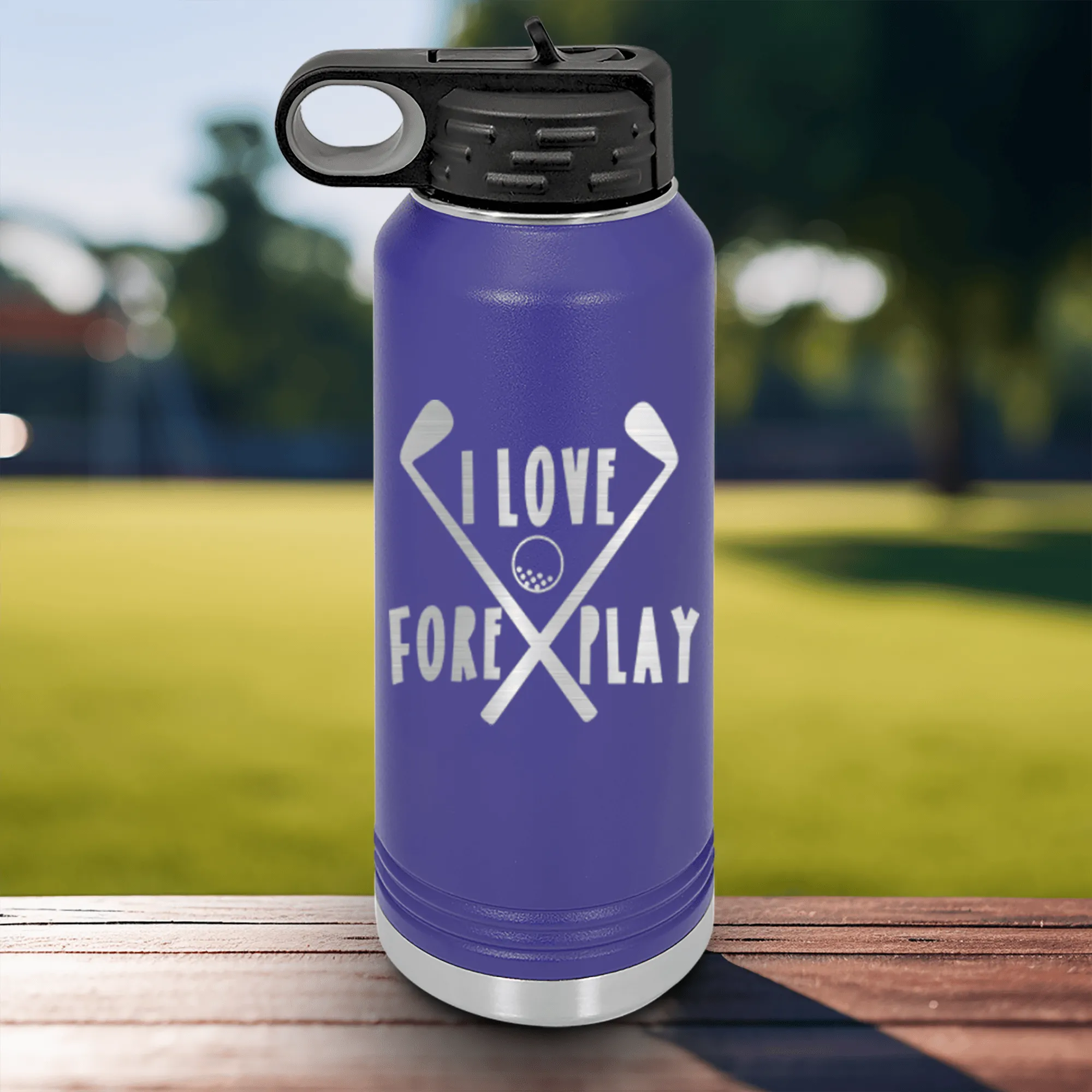 I Love Foreplay Water Bottle