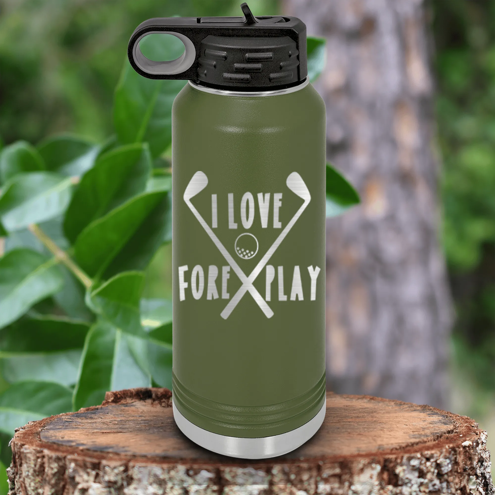 I Love Foreplay Water Bottle