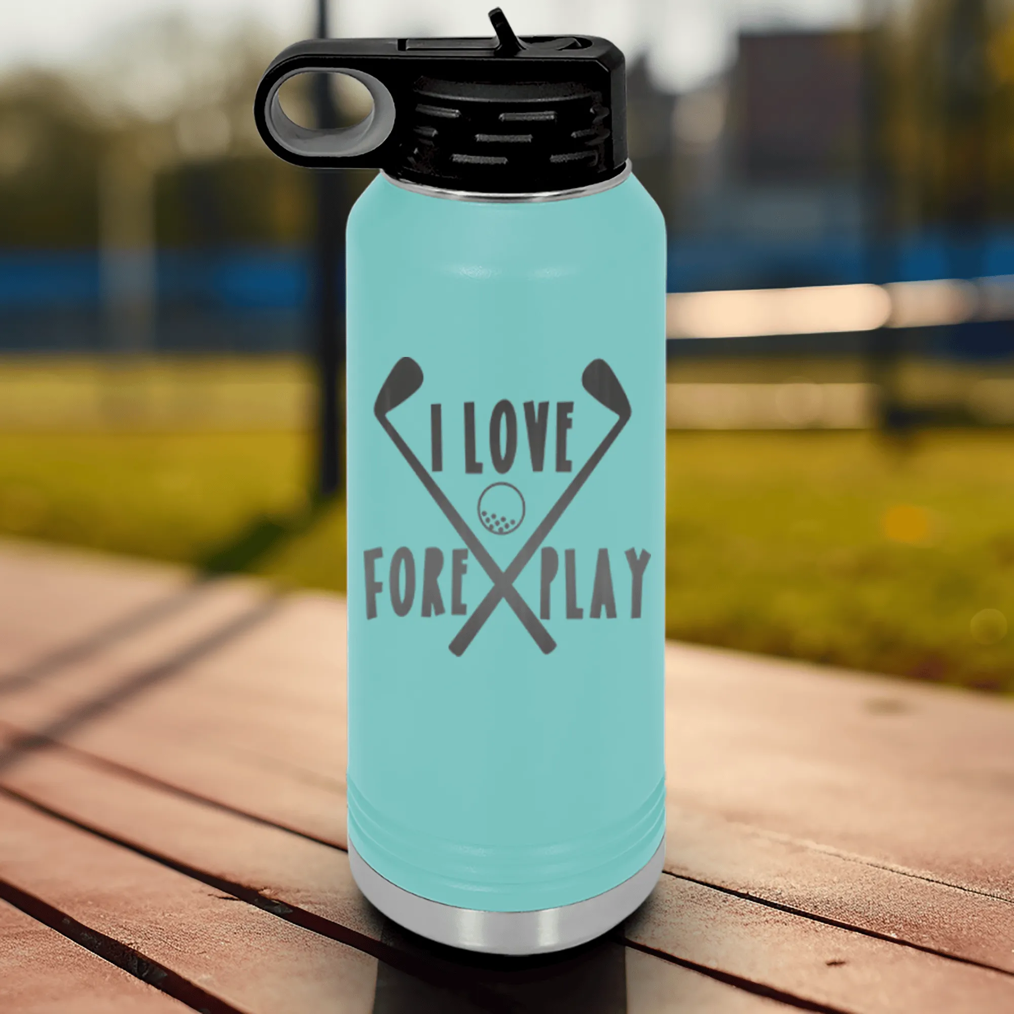 I Love Foreplay Water Bottle