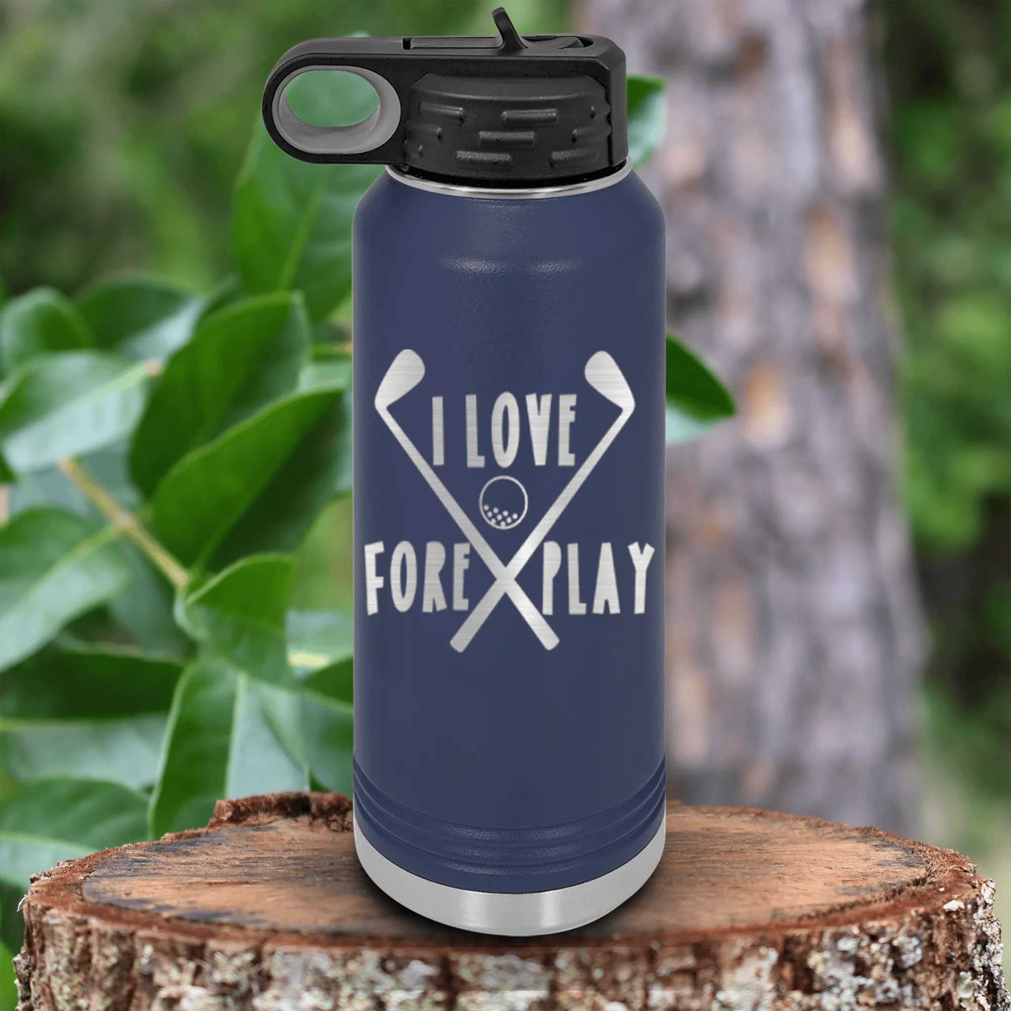 I Love Foreplay Water Bottle