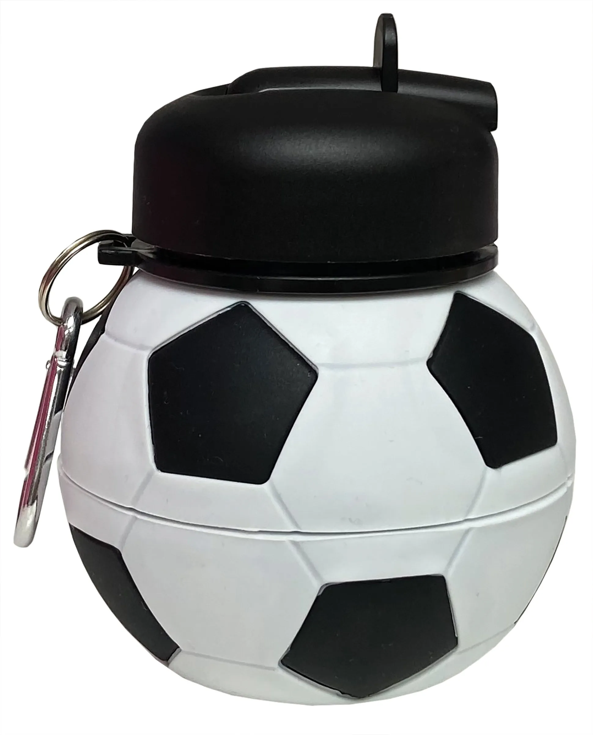 Iscream Soccer Silicone Collapsible Water Bottle