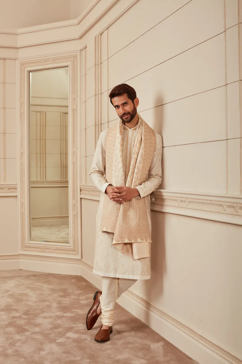 Ivory Embroidered Kurta Set