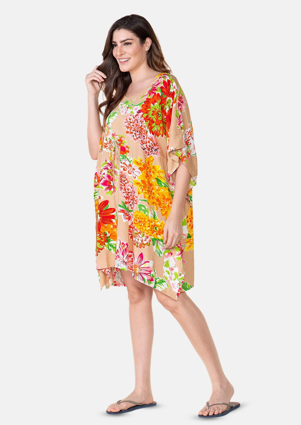 Kaftan With Drawstring Tie