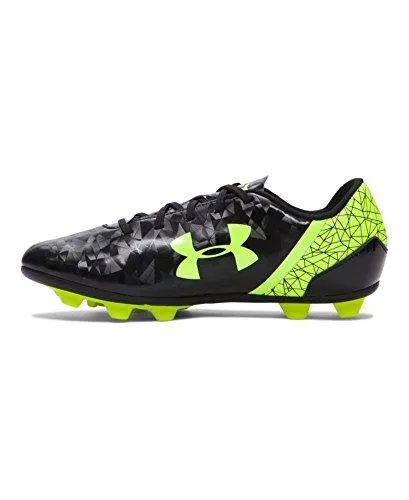 Kids Ua B Sf Flash Hg Jr. Soccer Toddler/Little Kid/Big Kid Black/HighVis Yellow Athletic Shoe