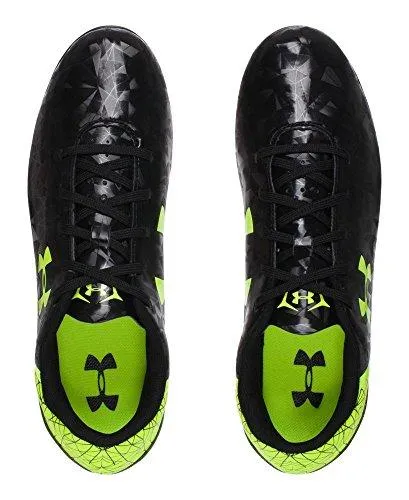 Kids Ua B Sf Flash Hg Jr. Soccer Toddler/Little Kid/Big Kid Black/HighVis Yellow Athletic Shoe