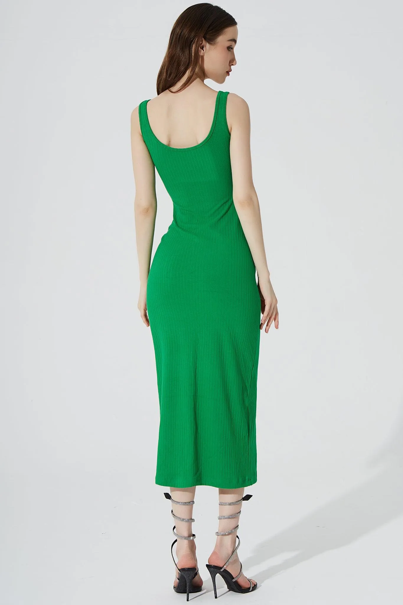 Kyan Midi Dress - Fern Green