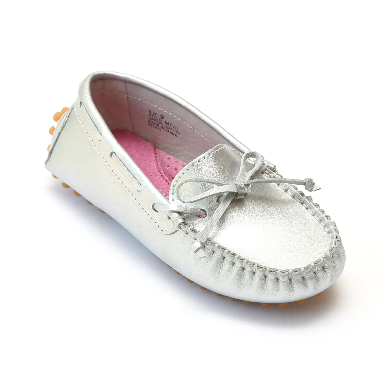 L'Amour Girls Leather Moccasins