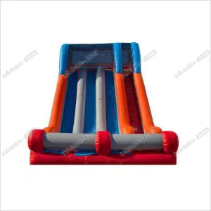 Large 0.55MM PVC Tarpaulin Inflatable Dry Slide For Outdoor Amusement