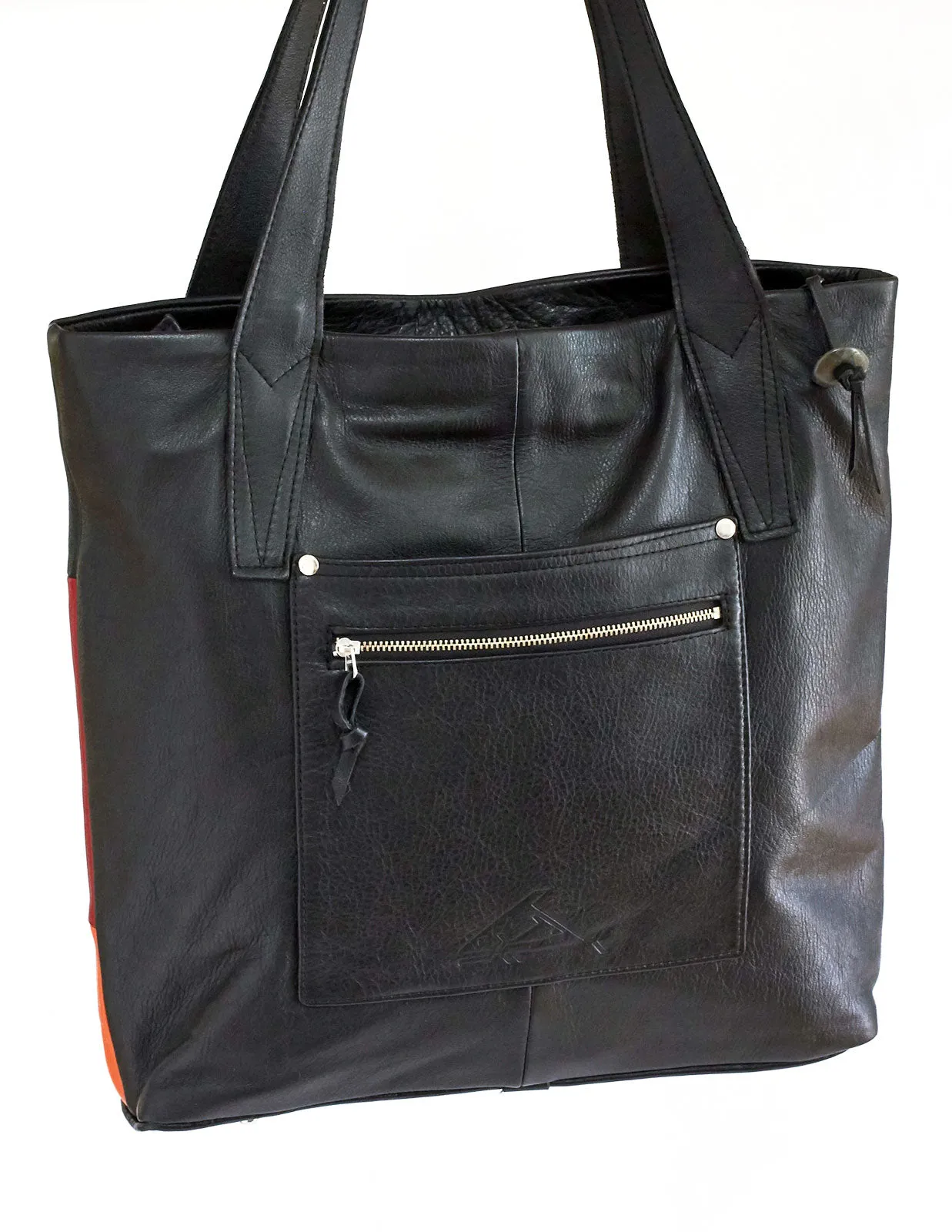 Large Siena Tote Bag - Spacious Genuine Leather Bag With Zippered Closure