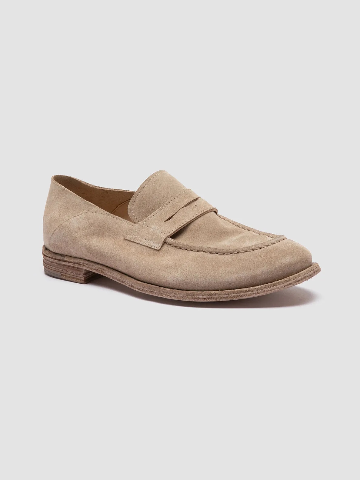 LEXIKON 516 - Ivory Suede Loafers