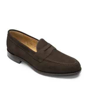 Loake Imperial Loafer in Dark Brown Suede