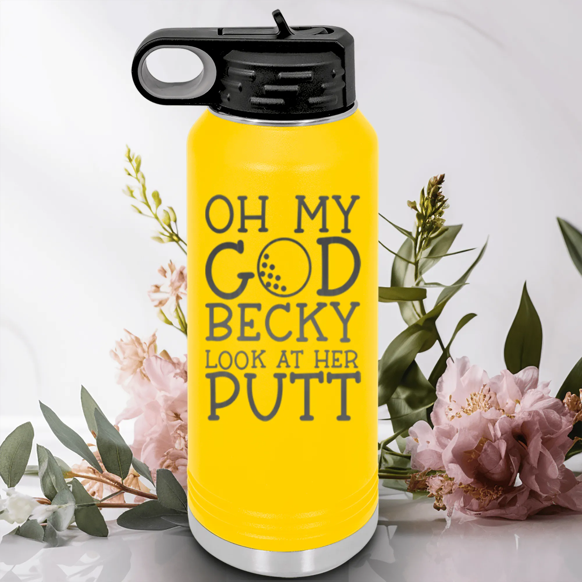 Look At Her Putt Water Bottle