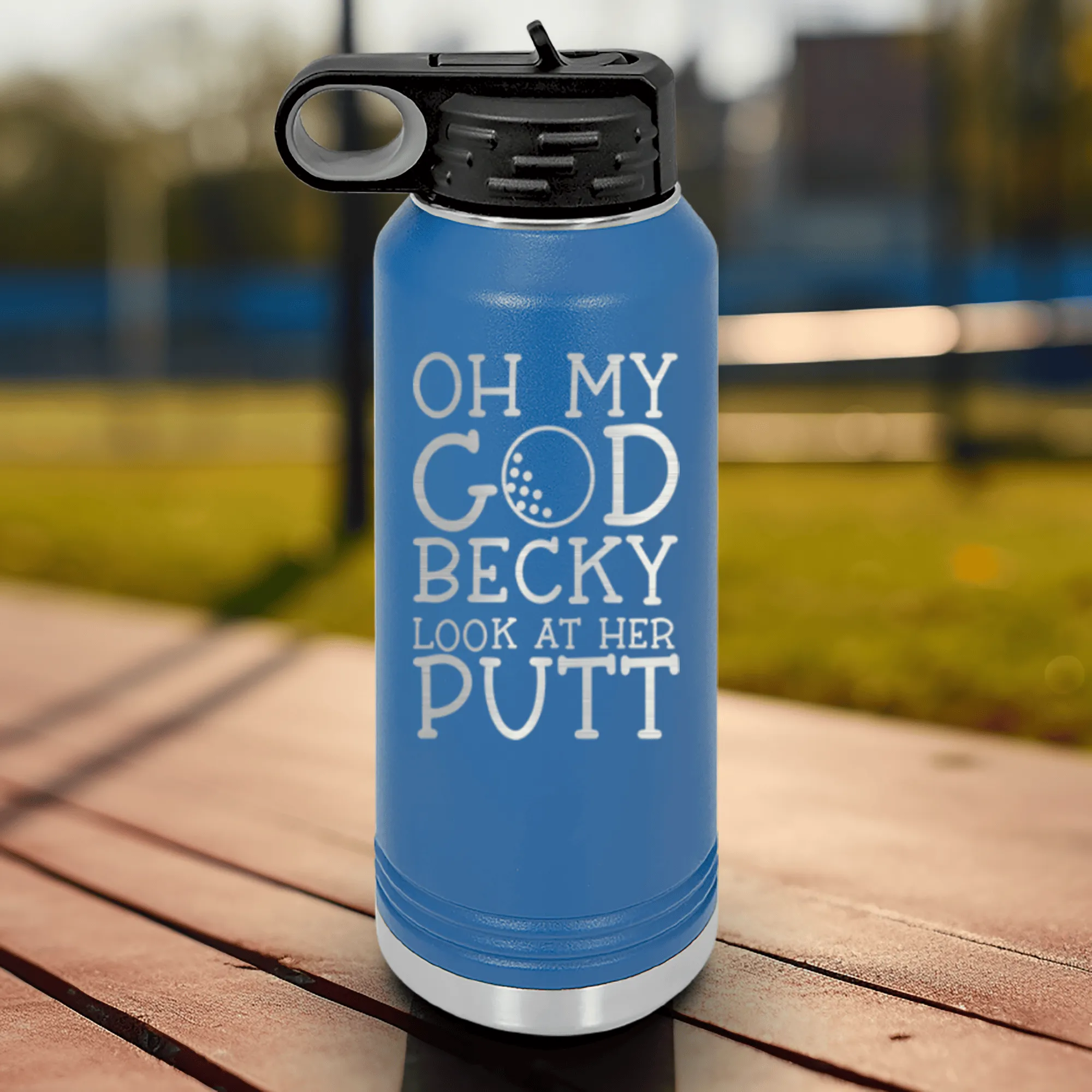 Look At Her Putt Water Bottle