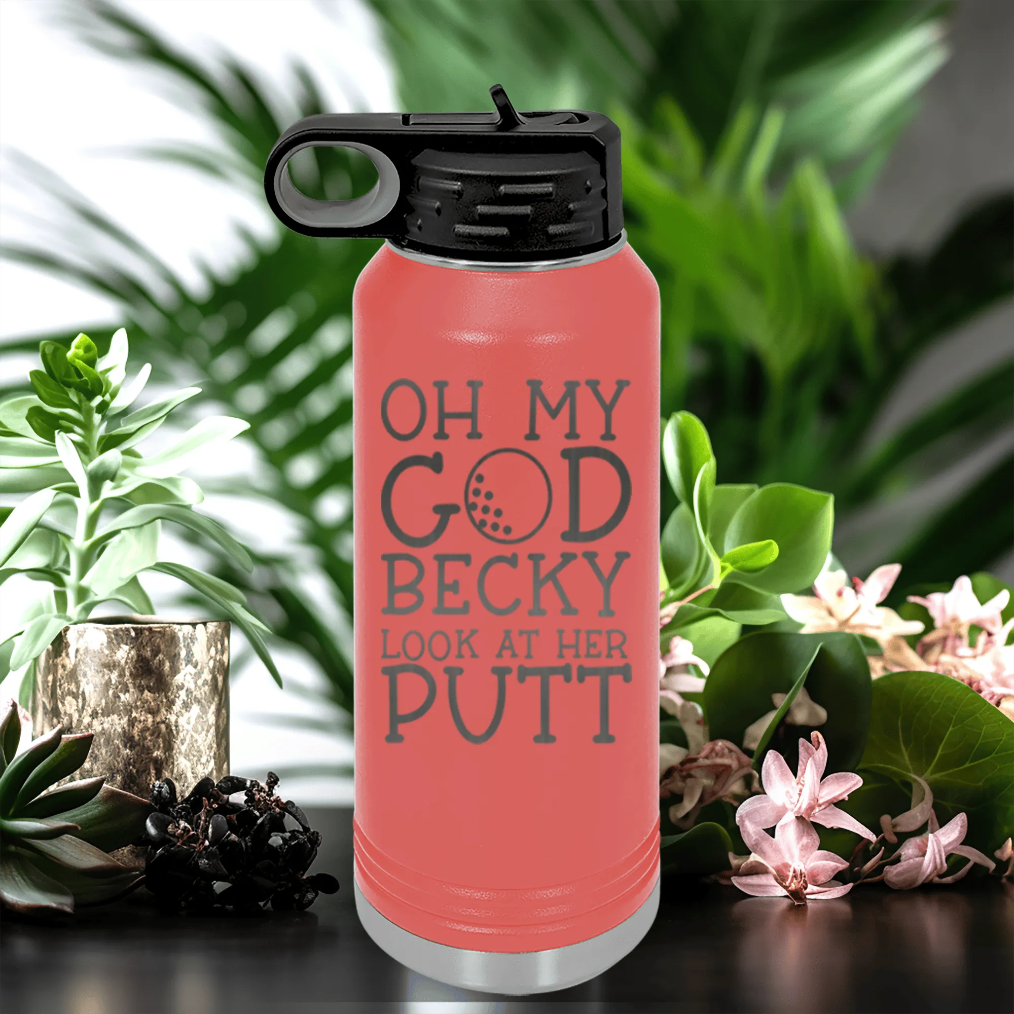 Look At Her Putt Water Bottle