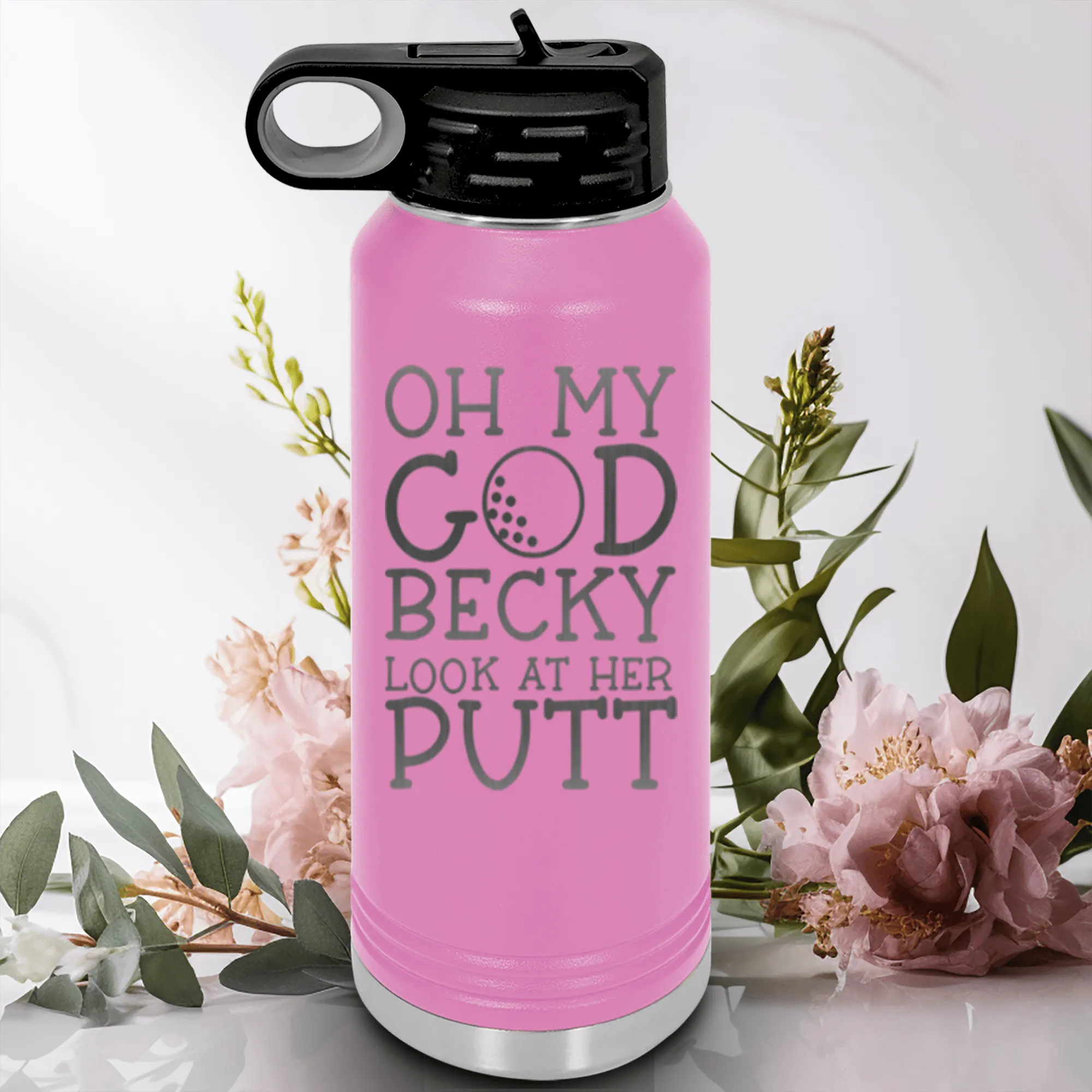 Look At Her Putt Water Bottle