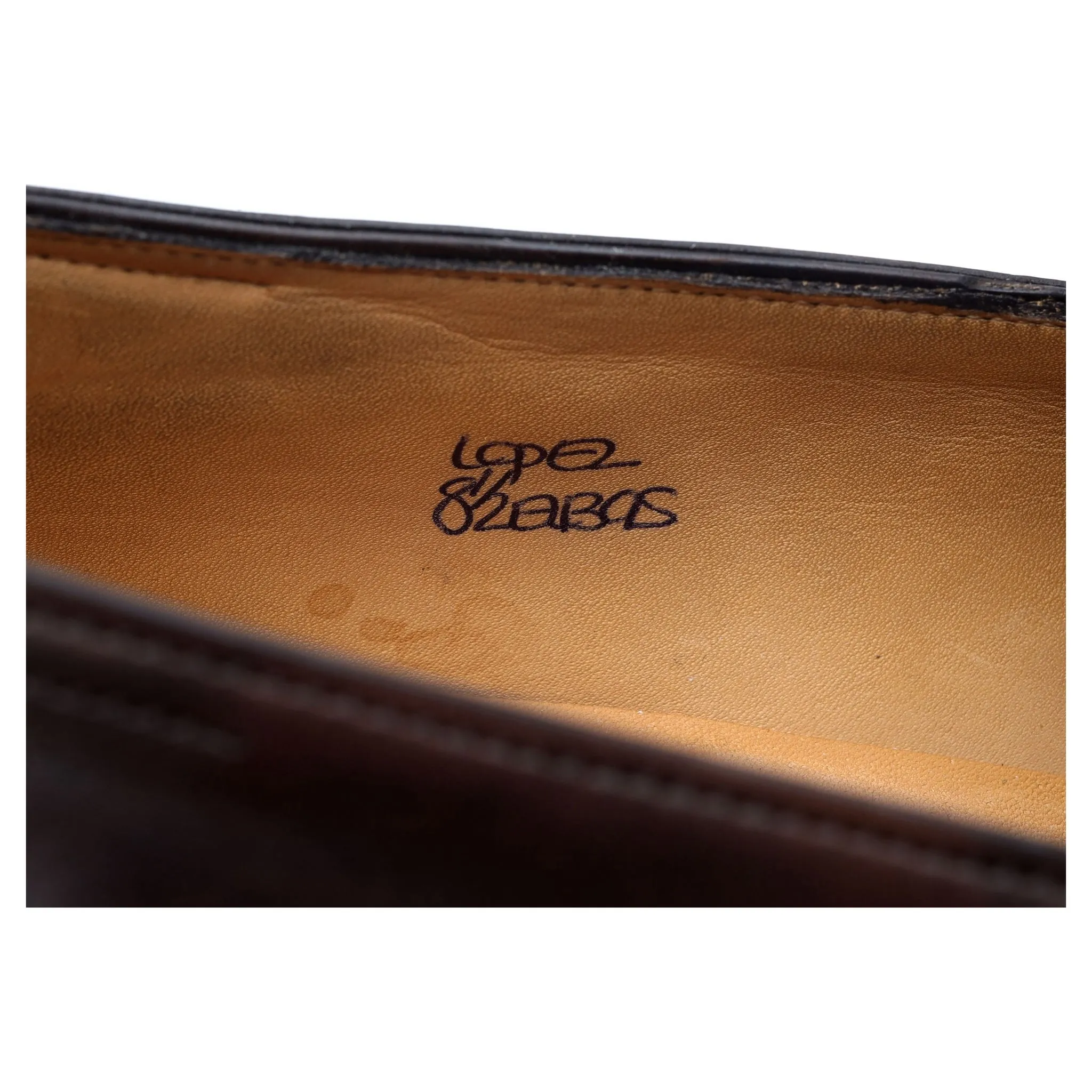 'Lopez' Dark Brown Museum Leather Loafers UK 8.5 E