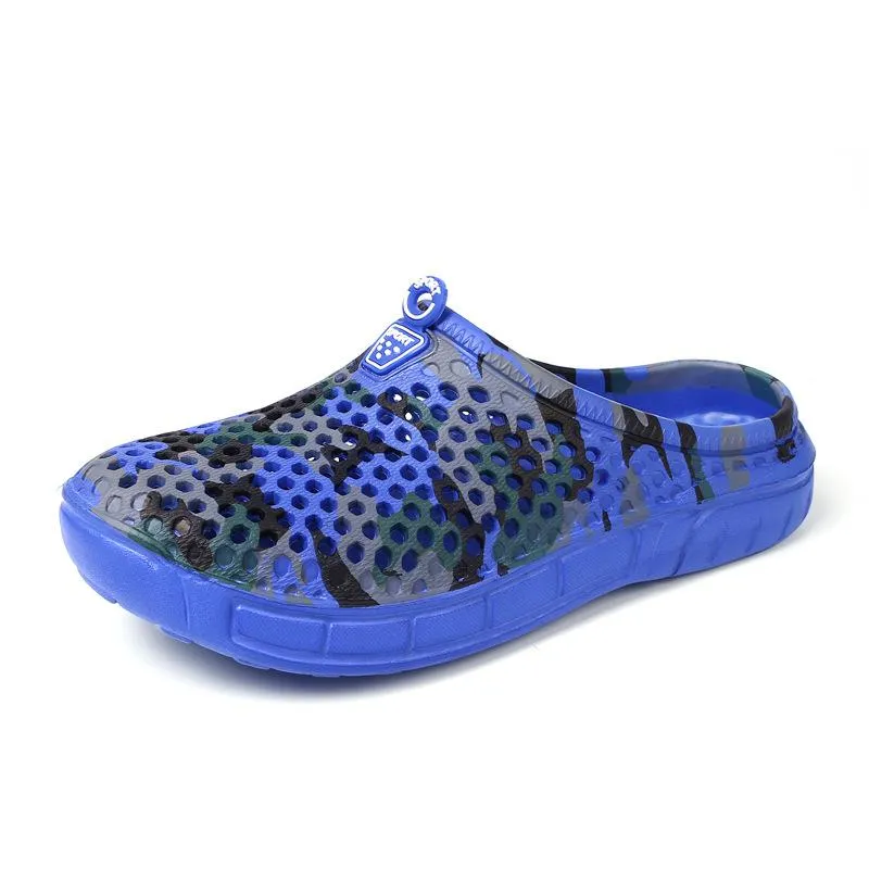 Men Camouflage Hole Water Beach Slide Sandals