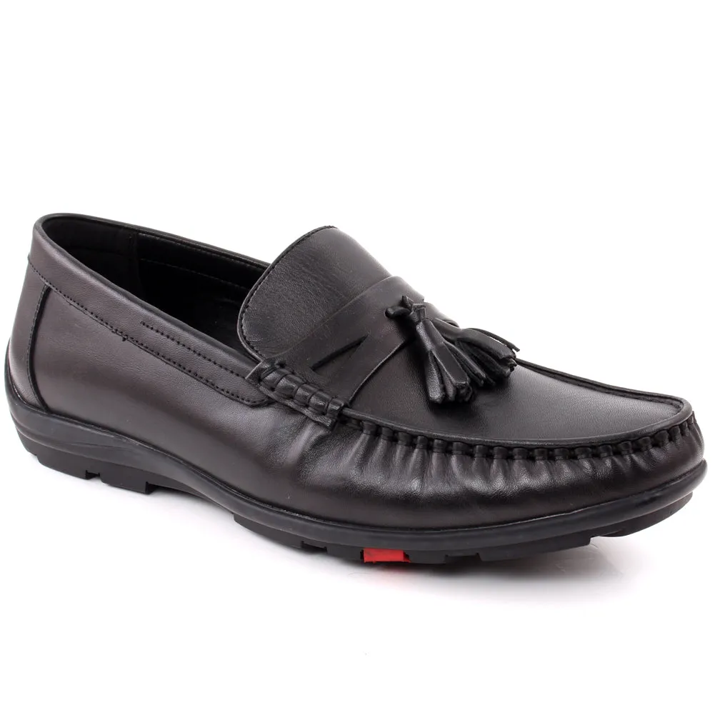 Men "NOLL" Tassel Slip On Moc Toe Casual Moccasin Shoes