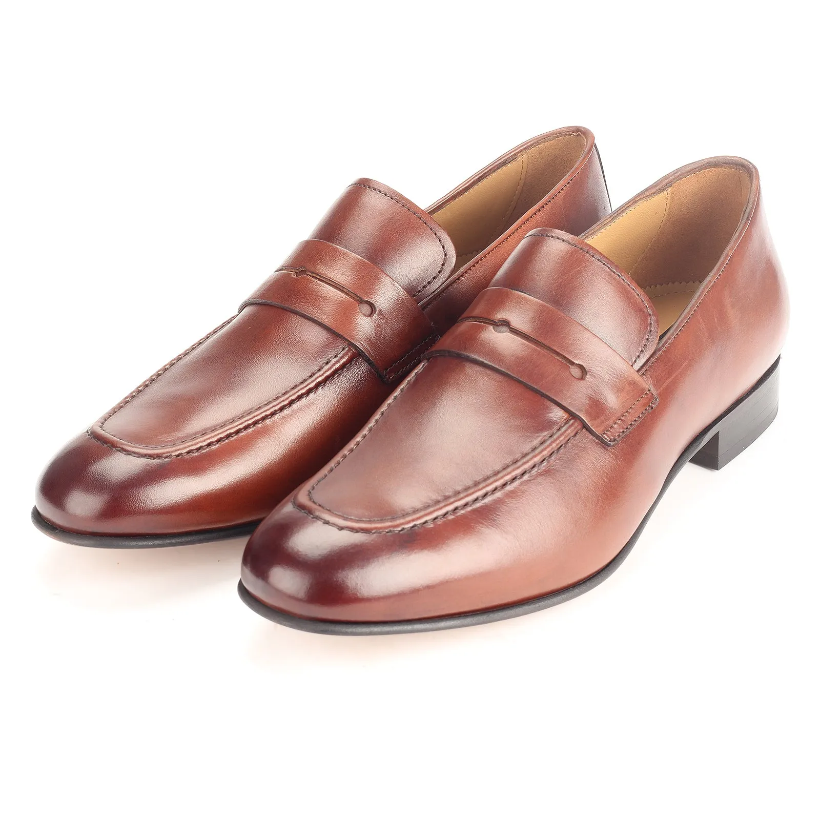 Men Round Toe Penny Loafer