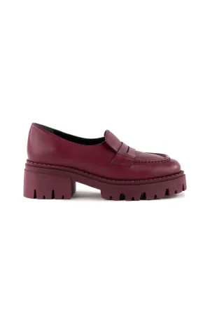 Meridian Loafer in Wine leather