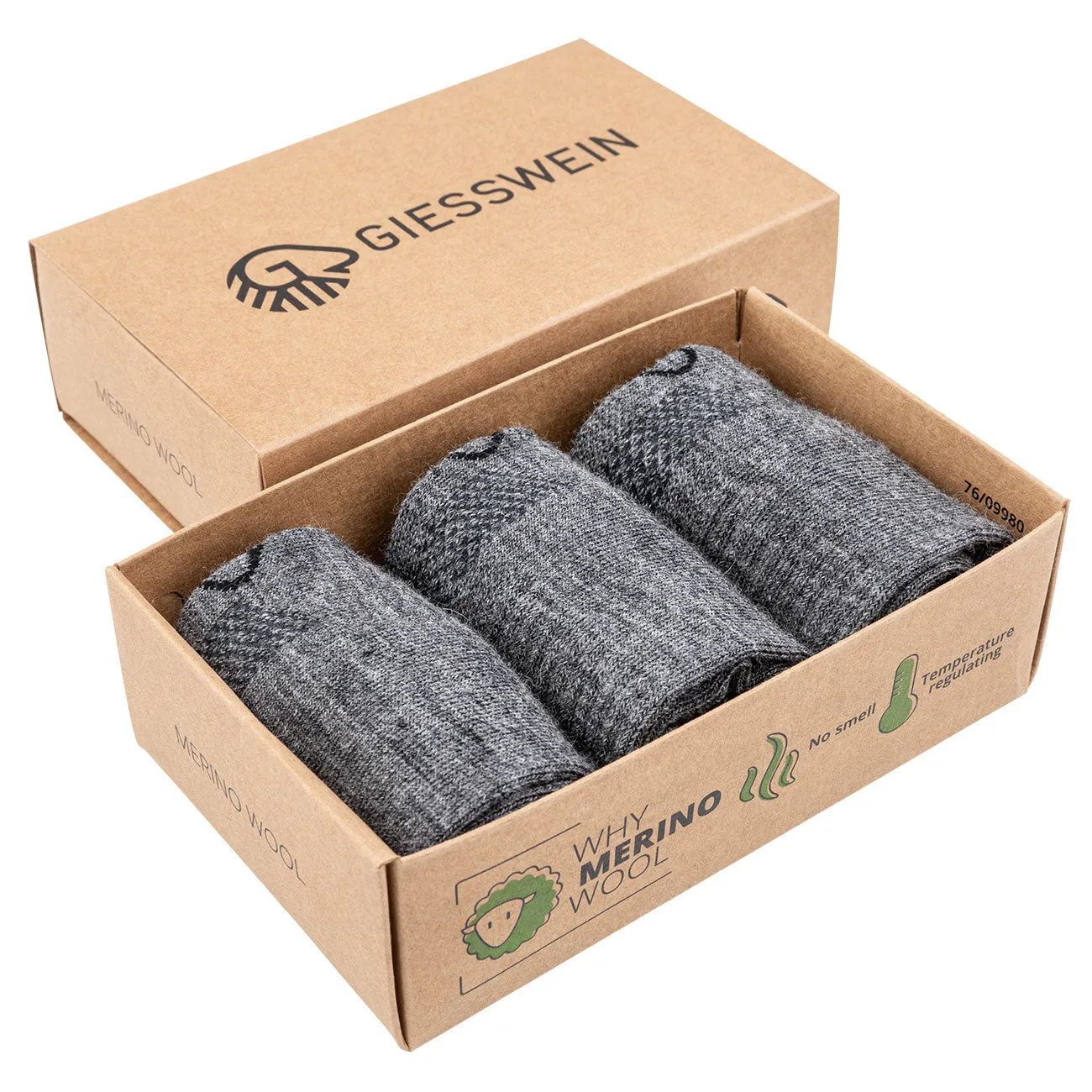 Merino Wool Sneaker Socks (pack of three)