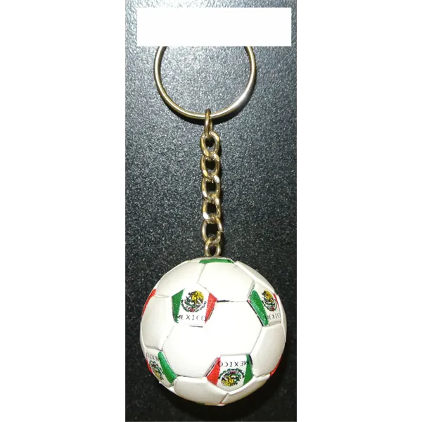 Mexico Soccer Ball Metal Key Chain