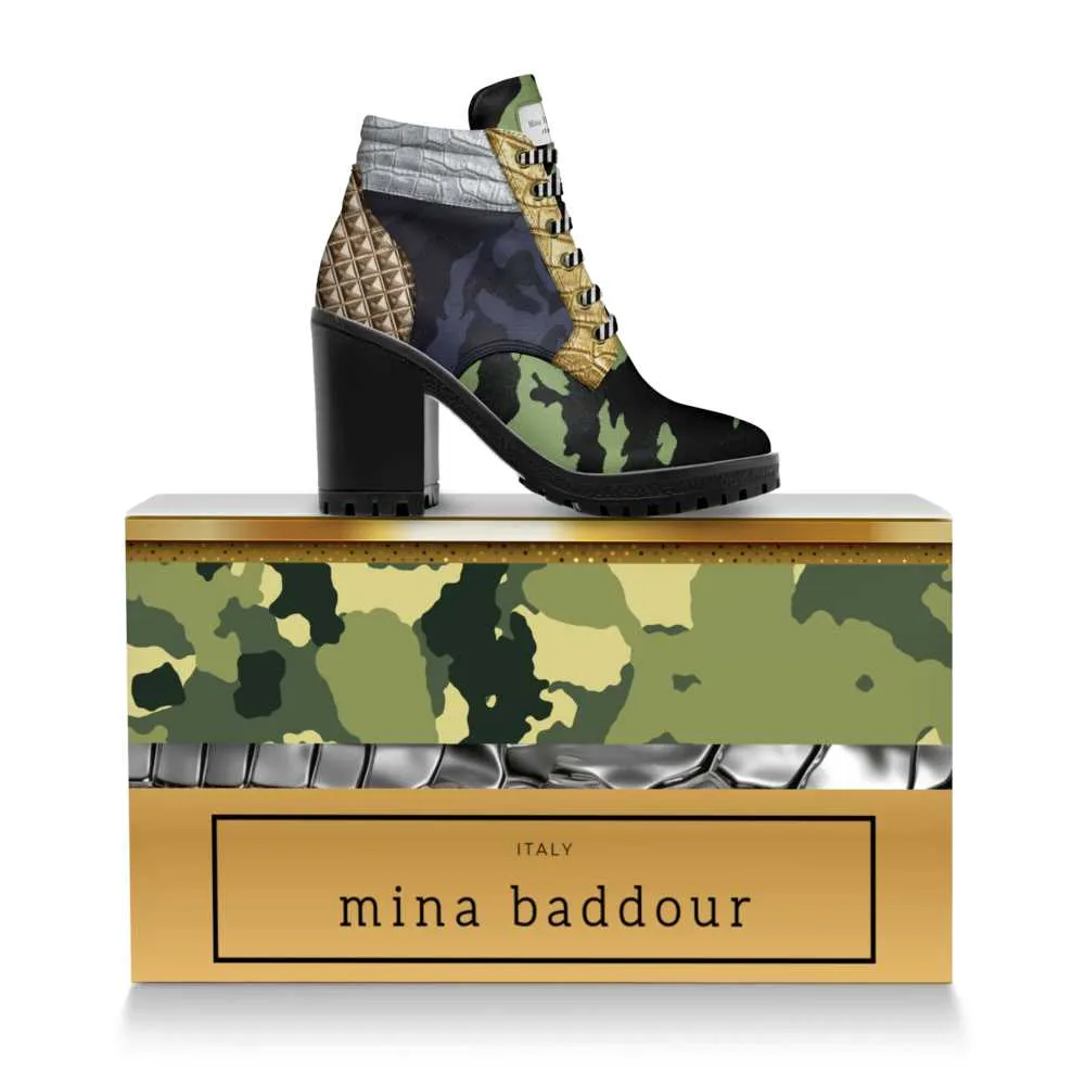 Mina Baddour Glory Be Gold Chukka Ankle Boot