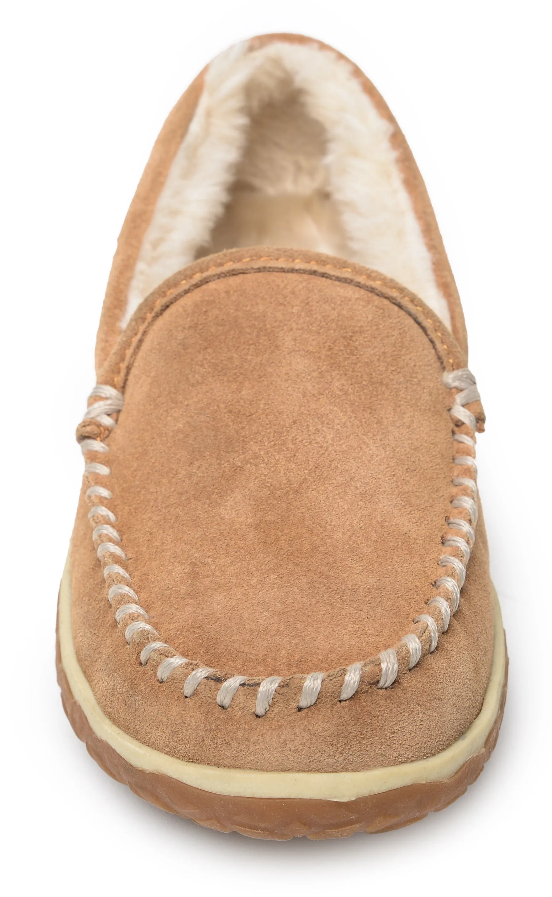 'Minnetonka' Women's Tempe Pile Lined Moc Slipper - Cinnamon