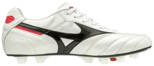 Mizuno Morelia II Made in Japan FG Firm Ground Pearl/Black/Red