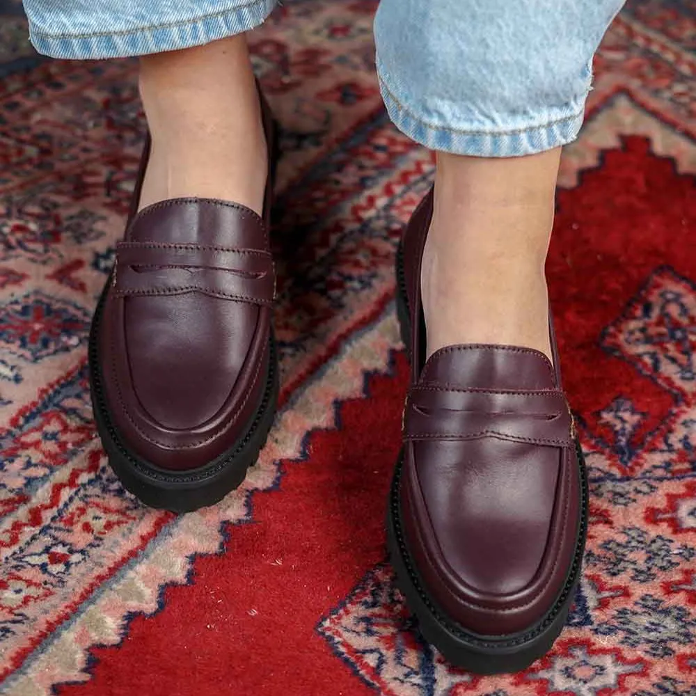 Mocassins confort Mina ● Bordeaux