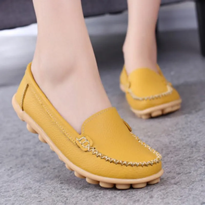 Moccasins Loafers for Women Comfort Non-slip Driving Shoes